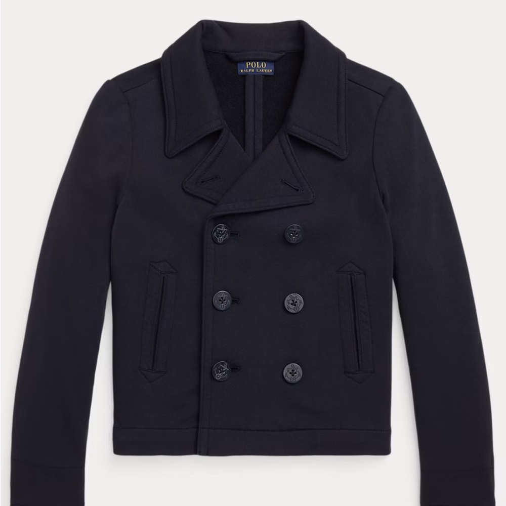 Polo by Ralph Lauren Girls Navy Blue Peacoat